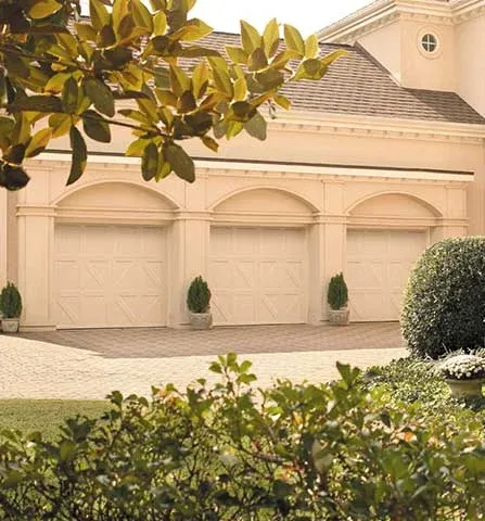 Amarr Classica carriage house steel garage door with arched windows, another design option