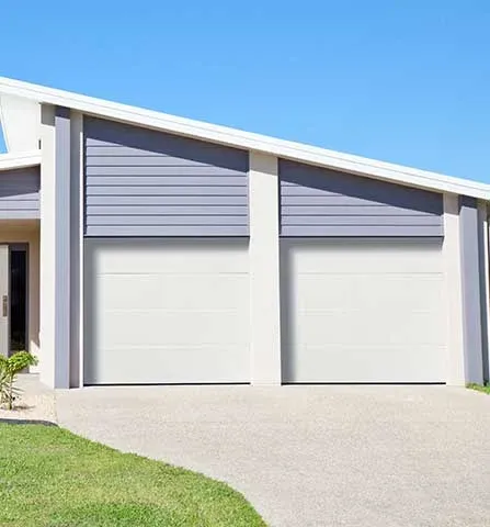 Amarr Heritage short panel steel garage door with windows, another design option
