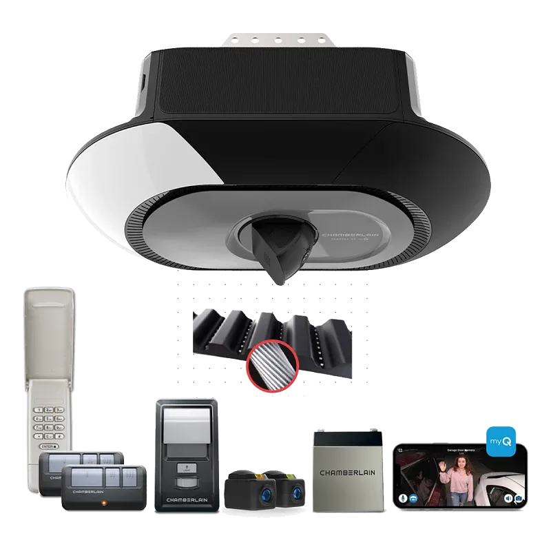 Chamberlain B4655T garage door opener with built-in camera
